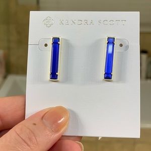 Kendra Scott cobalt blue earrings